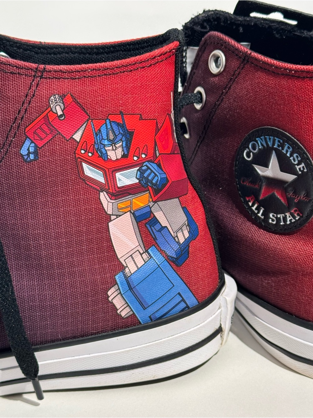 Men’s Size 11 Converse Chuck Taylor Transformer Optimus Prime Edition